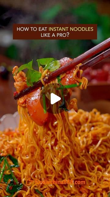 Food Channel, Instant Noodles, Chinese Dishes, Asian Food, Chinese Food, Like A Pro, Asian Recipes, Ramen, Noodles