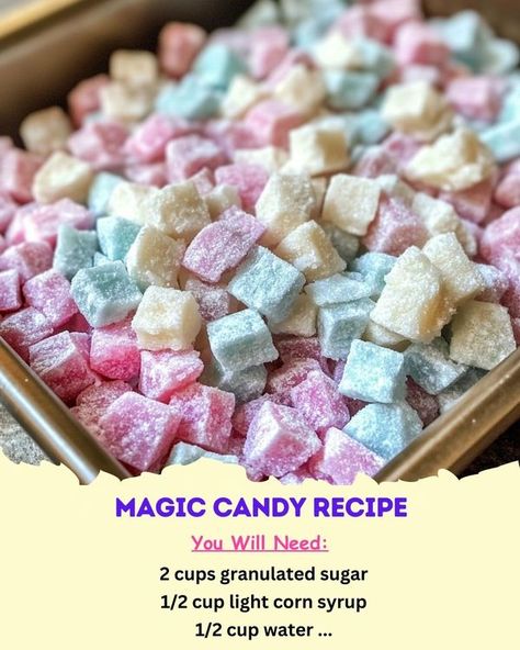 Magic Candy Recipe, Silky Gem Candy Recipe, Magic Candy, Giant Christmas Ornaments, Hard Candy Recipes, Easy Candy Recipes, Sees Candies, Candy Recipe, Candy Recipes Homemade