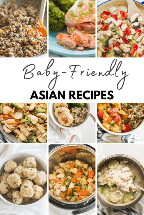 Korean Food For Babies, Blw Asian Food, Tofu Recipes For Baby, Beef Baby Food Recipes, Healthy Asian Chicken Recipes, Chinese Fast Food, Blw Recipes, Recipes For Babies, Baby Lunch