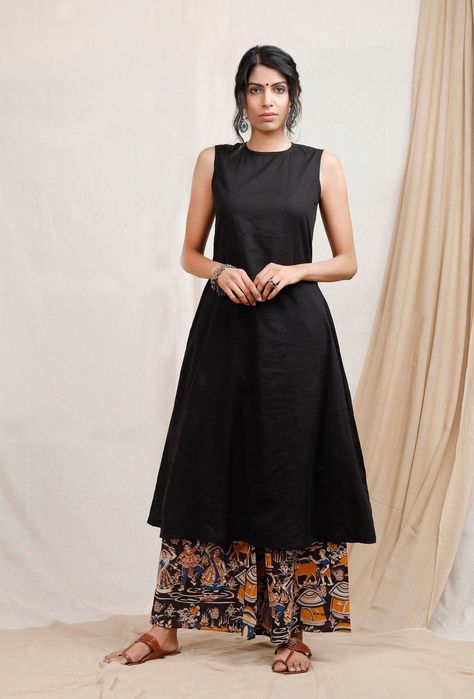 *Click on the Image to BUY latest Designs of A-Line Kurtis* COD Available #ALineKurti #ALineKurtis Black Kurta Styling Ideas, Salwar Kamiz Design, Kamiz Design, Suits Office, Kalamkari Dresses, Silk Kurti Designs, Indian Kurti Designs, Simple Kurta Designs, Simple Kurti Designs