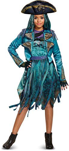 Girls Deluxe Disney Descendants 2 Isle Look Uma Costume Bundle Medium 78 >>> Click for Special Deals Uma Costume, Descendants 3 Mal, Mal Bertha, Halloween Costume For Kids, Descendants Costumes, Pirate Style, Kids Wigs, Descendants 3, Pirate Fashion