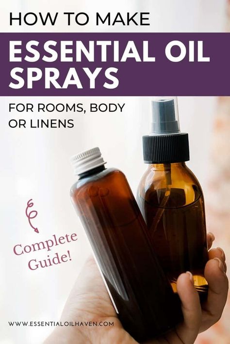 diy essential oil spray recipe How To Make Lavender Spray, Essential Oil Febreeze Spray, Homemade Essential Oil Spray, Diy Essential Oil Recipes How To Make, Lavender Essential Oil Perfume Diy, Essential Oil Room Deodorizer, Essential Oils Spray Recipes, Essential Oil Mist Recipes, How To Make Room Spray Essential Oils