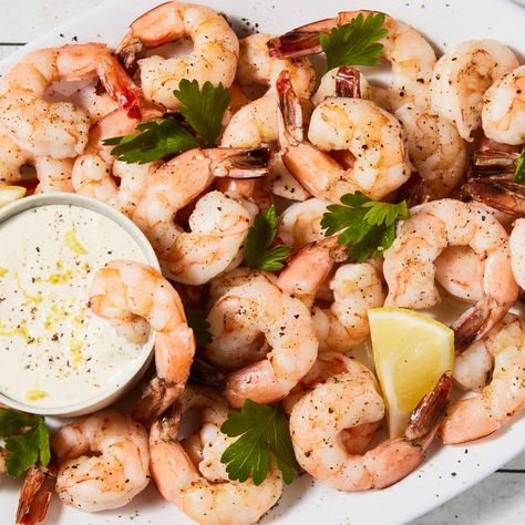 Horseradish Aioli Recipe, Shrimp Ceviche Appetizer, Roasted Shrimp Cocktail, Hearty Appetizers, Aioli Recipe, Roasted Shrimp, Shrimp Appetizers, Shrimp Ceviche, Prepared Horseradish