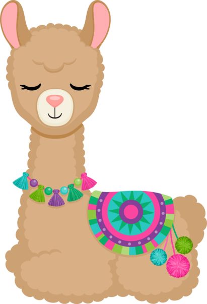 Desert Crafts, Llama Clipart, Creative Clips Clipart, Llama Birthday, Cute Llama, Baby #5, Small Canvas Art, Cute Pugs, Applique Embroidery Designs