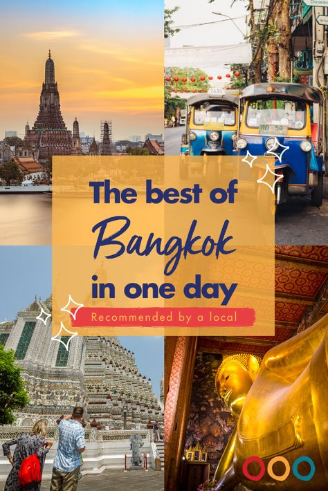 Make the most of your time on your next visit to Bangkok with this ultimate guide to the best of this bustling city in one day! Bustling City, Travel Plan, Bargain Shopping, Bangkok Thailand, 1 Day, Street Food, Trip Planning, Need This, Bangkok