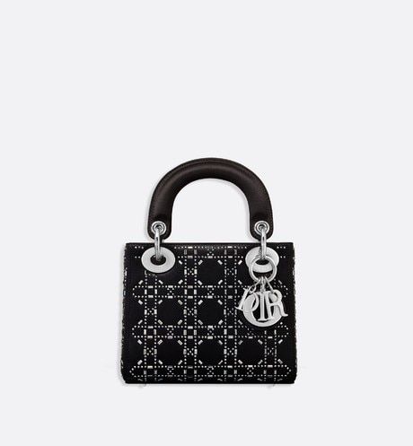 Lady Dior Mini, Mini Lady Dior, Lady Dior Handbag, Satin Noir, Womens Designer Bags, Bag Women Fashion, Christian Dior Couture, Satin Bags, Dior Handbags