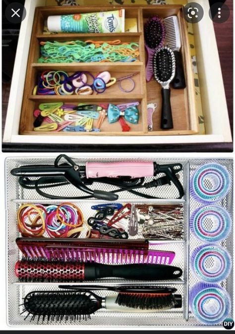 Hair Accessories Organization, Diy Beauty Organizer, Hair Accessory Organizer, Products Organization, Hair Product Organization, Hairstyles Girl, Kpop Ideas, Accessory Organizer, Home Organization Ideas