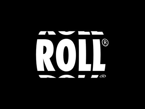 Roll Logo Design Roll Up Design Creative, Rollup Design Ideas, Roll Logo, Rolling Paper Design, Roll Banner Design, Kempinski Hotel, Paper Logo, Dynamic Logo, Studio Photography Fashion