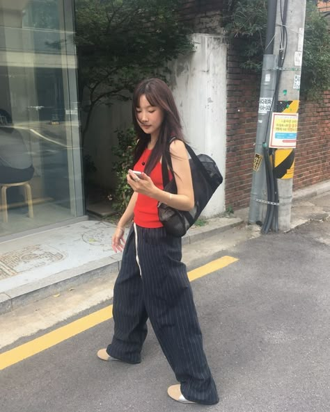 Red Summer Outfits, How Rude, Summer Styling, College Fits, Day Fashion, Cool Look, 가을 패션, Cute Fits, Summer Style