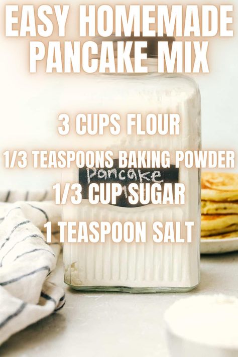 Diy Pancake Mix, Homemade Pancake Mix Recipe, Best Homemade Pancakes, Pancake Mix Recipe, Homemade Pancake Mix, Dried Coconut, Pancake Mix Recipes, Dry Mixes, Homemade Mixes