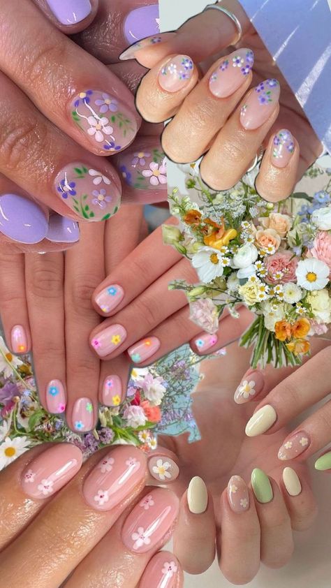 inspo for floral nail girlies Cottagecore Nails, Nail Board, Floral Nail, Floral Nails, Nail Ideas, Nail Inspo, Nails, Floral, Quick Saves