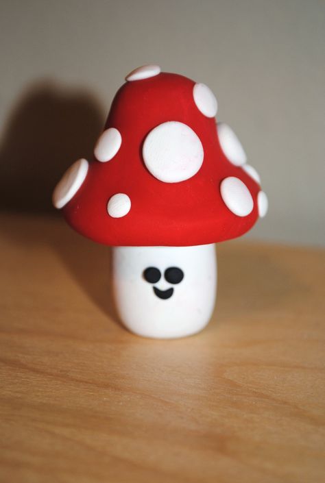 Mushroom (made out of Sculpey clay) Clay Molding Ideas, Molding Ideas, Clay Crafts For Kids, Clay Moulding, Sculpey Clay, Crafty Mama, Molding Clay, Pottery Ideas, I Made It