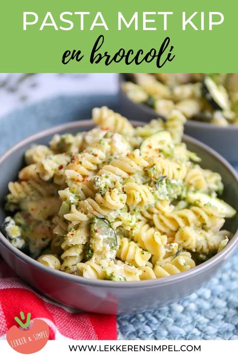 Courgette Pasta, Bistro Food, Diner Recipes, Broccoli Pasta, Dinner Is Served, Pesto Pasta, Easy Pasta, Chicken Pasta, Quick Meals