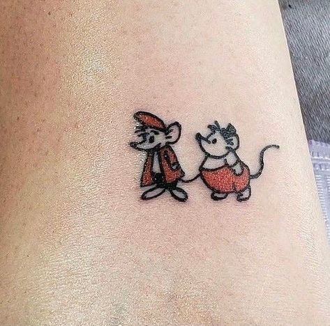 Funny Tattoo Designs, Tiny Disney Tattoo, Matching Disney Tattoos, Funny Tattoo, Be Serious, Bff Tattoos, Cute Little Tattoos, Cute Tiny Tattoos, Funny Tattoos