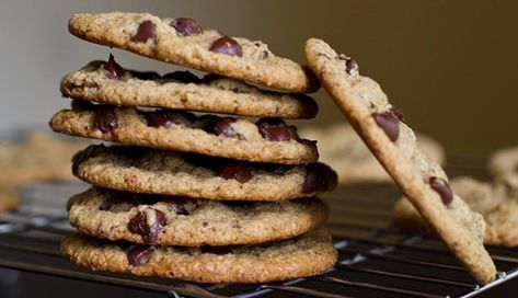 Vegan and Gluten Free Chocolate Chip Cookies Oh She Glows, Gluten Free Chocolate Chip Cookies, Vegan Chocolate Chip Cookies, Gluten Free Chocolate Chip, Vegan Chocolate Chip, Gluten Free Oats, Vegan Dessert Recipes, Gluten Free Chocolate, Vegan Sweets