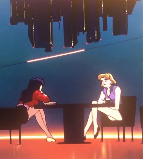 Misato And Ritsuko, Neon Evangelion, Pretty Guardian Sailor Moon, Old Anime, Neon Genesis, Tv Girls, Anime Drawings Tutorials, Blade Runner, If I Stay