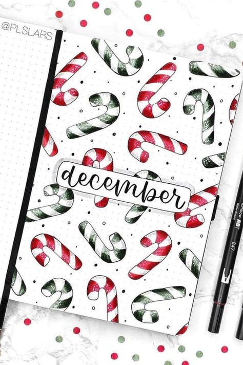 If you're looking for some layout and tracker inspiration for your winter bullet journal themes, check out these spread and decoration ideas to try out in your own bujo! Bullet Journal Log, Bullet Journal Christmas, Crazy Laura, December Bullet Journal, January Bullet Journal, Bullet Journal Font, Bullet Journal Ideas Templates, Bullet Journal Cover Page, Creating A Bullet Journal