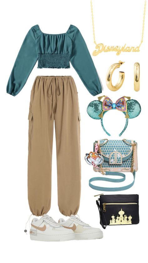 Disney Pixar Inspired Outfits, Disney Jasmine Outfit Ideas, Princess Jasmine Modern Outfit, Jasmine Bounding Outfits, Disneybound Outfits Jasmine, Jasmine Aesthetic Outfit, Modern Jasmine Outfit, Aladdin Outfit Ideas, Princess Jasmine Aesthetic Outfit