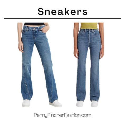 Tennis Shoes With Bootcut Jeans, Shoes For Boot Cut Jeans, Boots With Bootcut Jeans, What Shoes To Wear With Bootcut Jeans, Shoes With Bootcut Jeans, Shoes To Wear With Bootcut Jeans, Penny Pincher Fashion, Pointy Toe Boots, Jeans Outfit Women