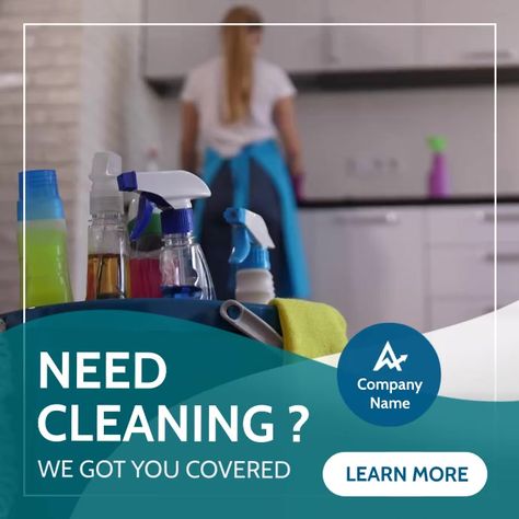 Clean Advertising Design, Cleaning Social Media Post, Cleaning Service Instagram Post, Cleaning Poster, Cleaning Service Flyer Templates Free, Cleaning Services Flyer, Cleaning Flyers, Cleaning Service Flyer, Business Card Design Black