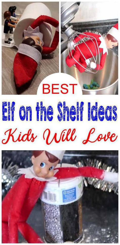 Elf Ideas For Kids, Elf On The Shelves, Kids Shelf, Bad Elf, Crafts By Season, Easy Elf, Elf Movie, Girl Elf, Happy Thanksgiving Quotes