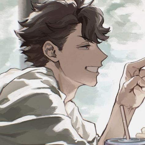 Haikyuu Oikawa Pfp, Oikawa Kageyama, Pretty Fanart, Oikawa Toru, Pfp Profile, Oikawa Tooru, Akaashi Keiji, Kageyama Tobio, Haikyuu Manga