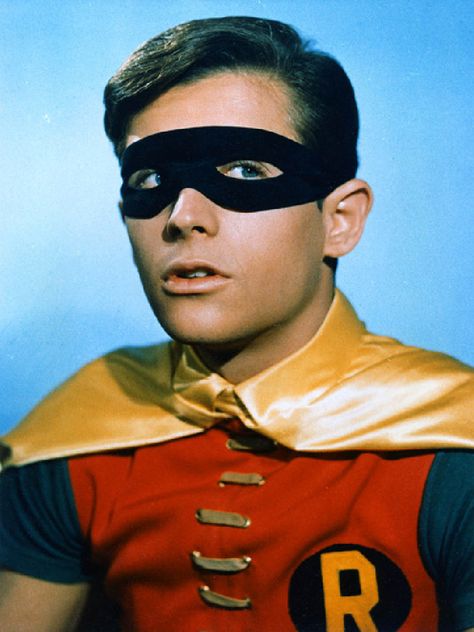 Burt Ward as 'Robin' in Batman (1966-68, ABC) James Gordon, Batman Tv Show, Burt Ward, Batman 1966, Batman Tv Series, The Bat Man, Adam West, Swinging Sixties, Batman And Robin