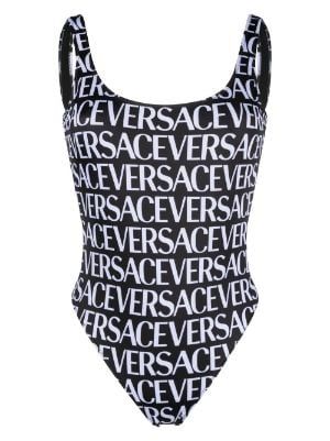 Versace Swimsuit, Versace Design, Bandage Bathing Suit, Versace Print, Black One Piece Swimsuit, Costume Intero, Print Swimsuit, Black Swimsuit, Bra Styles