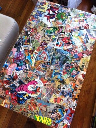 Comic Book Storage Ideas, Comic Book Crafts, Book Storage Ideas, Book Coffee Table, Comic Book Storage, Nerd Room, Book Coffee, Ultimate Man Cave, Video Game Decor