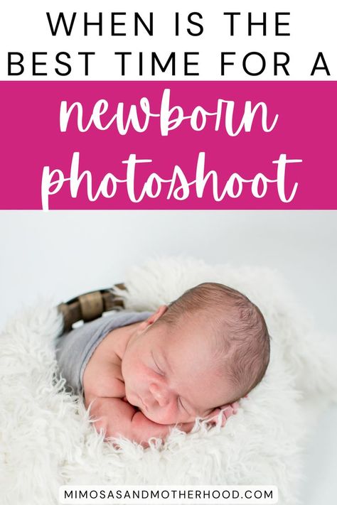 Congratulations on your new baby! Wondering when the best time to take newborn photos is? Read on to learn about the best time to schedule a newborn photoshoot as well a tips to have the best session. When To Do Newborn Pictures, When To Take Newborn Pictures, Taking Your Own Newborn Pictures, Newborn Photo Session, Newborn Bathtub Photoshoot, Day In The Life With A Newborn, Newborn Monthly Photos, Best Camera For Newborn Photography, Takingcarababies Newborn Schedule