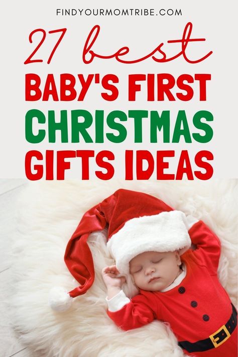 Are you looking for some baby's first Christmas gifts? Check out this list of the best new baby gifts and choose the one you like. #best #christmas #gift #ideas #baby #babysfirstchristmas #stockingstuffers #ideas #affordable #guide #kids #children #family #love #holiday #momtips #presents #christmasgiftsforkids #findyourmomtribe Baby Xmas Gifts, First Christmas Gifts, Christmas Presents For Babies, Newborn Christmas Gifts, Practical Christmas Gift, Christmas Santa Gifts, Baby's First Christmas Gifts, Christmas Gifts Ideas, Baby Boy Christmas