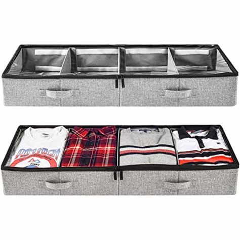 Under Bed Storage Bins, Under Bed Organization, Under Bed Shoe Storage, Clothes Drawer Organization, Under Bed Storage Containers, Under Bed Drawers, Underbed Storage, Can Storage, Bed With Drawers