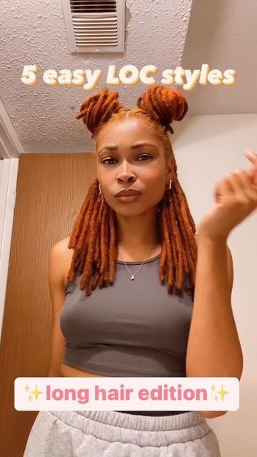 Easy Loc Styles No Retwist, Loc Styles No Retwist Long, Loc Retwist Styles For Women Long, Loc Style No Retwist, Styling Long Locs, Quick Loc Styles Simple No Retwist, Loc Styles Without Retwist, Locs Hairstyles No Retwist, No Retwist Loc Styles For Women