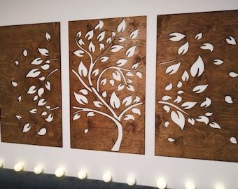 Panel Wood Wall, Gate Modern, Church Foyer, Wood Slat Wall, Wood Wall Art Diy, Pooja Mandir, House Blinds, Hallway Wall Decor, Tree Wall Decor