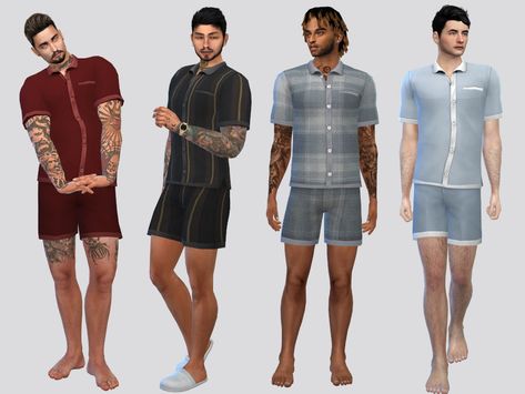 Sims 4 Clothing Sets, Men Spa, Toddler Suits, Denim Repair, Male Clothing, Sims 4 Toddler, Mens Sleepwear, Sims 4 Cas, Compression Shirt