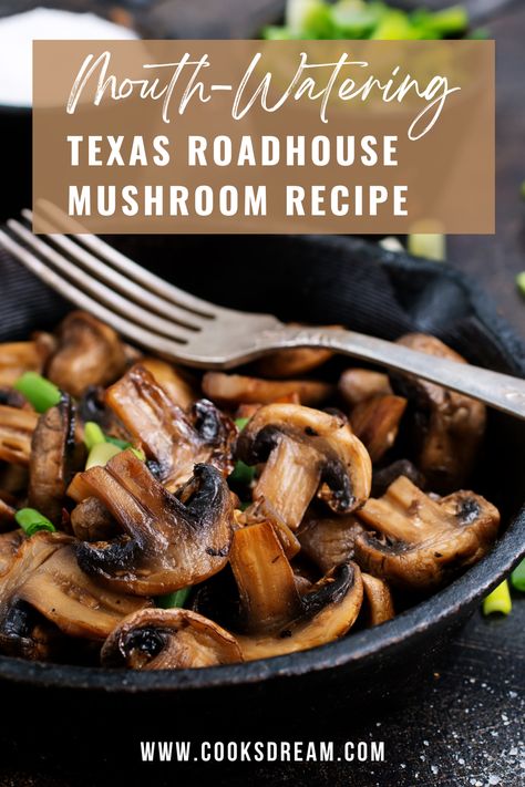 Texas Roadhouse Mushrooms And Onions, Portabella Mushroom Chicken Recipes Texas Roadhouse, Texas Roadhouse Portabella Mushroom Chicken, Steak House Mushroom Recipes, Mushroom Dishes Healthy, Ww Mushroom Recipes, Outback Mushrooms Copycat Recipes, Texas Roadhouse Sides, Roasted Portabella Mushroom Recipes