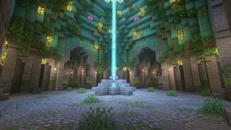 Cave Design Minecraft, Cave Bases Minecraft, Minecraft Building Ideas Cave, Aesthetic Cave Minecraft, Custom Caves In Minecraft, Minecraft Cave House Interior, Minecraft Big Cave Design, Minecraft Balcony Ideas, Minecraft Cave City