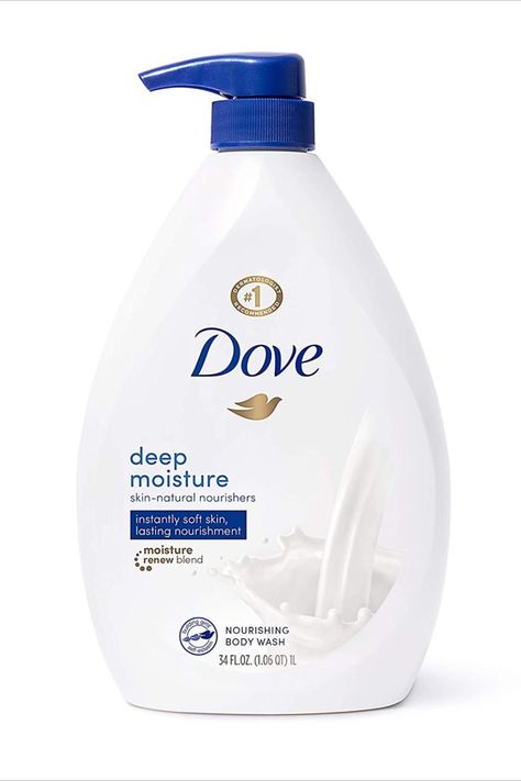 Dove Body Wash with Pump with Skin Natural Nourishers for Instantly Soft Skin and Lasting Nourishment Deep Moisture Effectively Washes Away Bacteria While Nourishing Your Skin, Dove Deep Moisture, Dove Body Wash, Shower Skin Care, Healthy Skin Tips, Shower Routine, Skin Cleanser Products, Smoother Skin, Moisturizing Body Wash, Soft Skin