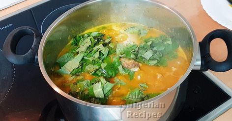 Achi Soup with Oha, prepared with achi thickener is a quick, easy and convenient way to prepare Nigerian soups that use cocoyam as thickener. Nigeria Soup, Oha Soup, Nigerian Soups, All Nigerian Recipes, Nigeria Food, Red Palm Oil, Nigerian Recipes, Cooking Soup, Nigerian Food