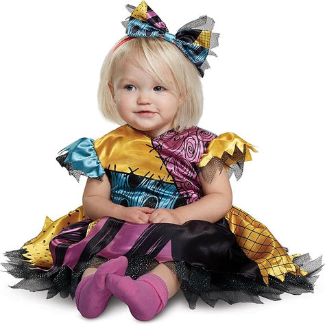 Satin dress with sublimated art
Tattered sleeves and skirt trim

#disneybaby #halloween #costume Sally Nightmare Before Christmas Costume, Sally Dress, Nightmare Before Christmas Costume, Infant Costume, Nightmare Before Christmas Characters, Sally Costume, Nightmare Before Christmas Sally, Sally Nightmare, Sally Nightmare Before Christmas