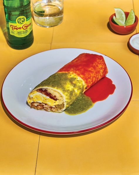 New Mexico Breakfast Burritos Recipe New Mexico Breakfast Burrito, Chicken Linguine, Semolina Pudding, Breakfast Burritos Recipe, Thumbprint Cookies Recipe, Squash Salad, Breakfast Burrito, Burritos Recipe, Marinated Steak