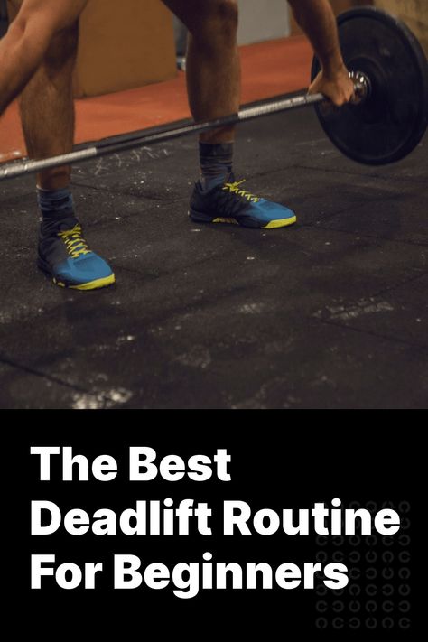 The barbell deadlift is one of the cornerstones of strength. Pulling heavy weights off the ground is what lifting is all about, right?     So, what’s the best deadlift routine for beginners, and how can you get the most out of your time at the gym?    Here’s everything you need to know to star Deadlift Day Workout, How To Start Deadlifting, Deadlift Workout Routine, How To Deadlift, Deadlift Barbell, Hex Bar Deadlift, Deadlift Women, Deadlift Variations, Deadlift Form