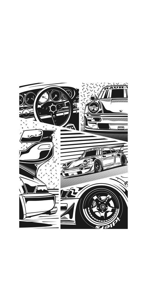 Car Comic Art, Hotrod Cars, Suburban Aesthetic, Midwest Aesthetic, Toyota Trueno, R33 Gtr, Gtr 35, American Aesthetic, Nissan Skyline R33