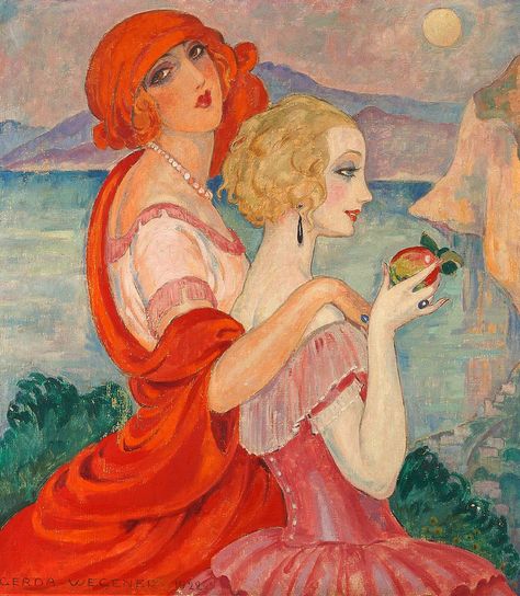 Exhibition: ‘Gerda Wegener’ at ARKEN Museum for Moderne Kunst, Ishøj, Denmark | Art Blart Gerda Gottlieb, Gerda Wegener Paintings, Lili Elbe, Gerda Wegener, The Danish Girl, Lesbian Art, Hur Man Målar, Oita, Paul Klee