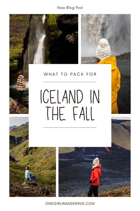 What to Pack for a Fall Trip to Iceland - One Girl Wandering Fall Packing List, Iceland Packing List, Iceland Packing, Fall Packing, Iceland Travel Guide, Trip To Iceland, Visit Iceland, Plan A Trip, Fall Travel