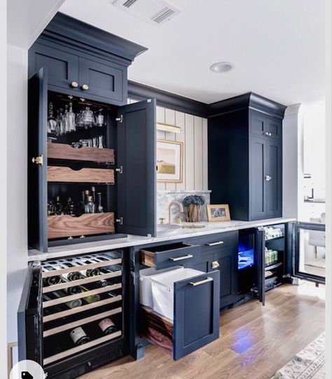 Home Wet Bar, Home Bar Rooms, Basement Bar Designs, Work Images, Built In Bar, Bar Designs, Man Cave Home Bar, Home Coffee Bar, Coffee Bar Home