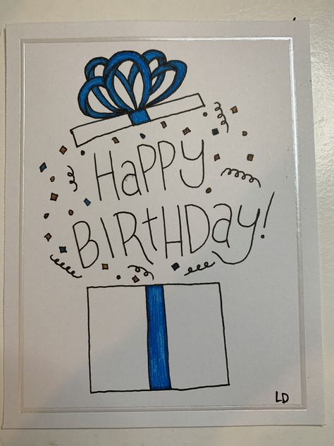 12 Birthday Card Ideas, Quick Diy Birthday Cards, 18th Bday Card Ideas, Happy Birthday Cards Diy For Him, 16th Birthday Cards For Boys, 15th Birthday Card Ideas, Diy 18th Birthday Cards, 19th Birthday Card Ideas, Happy Birthday Doodle Cards