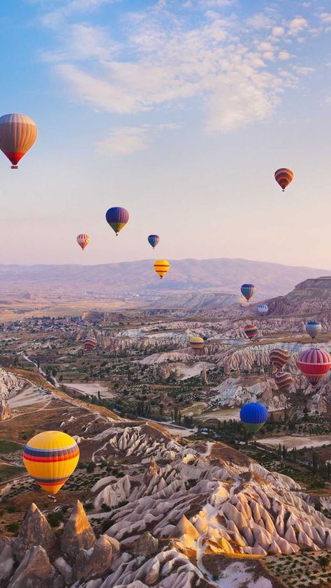 Cappadocia Wallpaper Discover more Cappadocia, Central Anatolia, Lonian Revolt, Modern Greek, Monks Valley wallpapers. https://www.wptunnel.com/cappadocia-wallpaper-2/ Nature Architecture, Travel Wallpaper, Hot Air Balloons, Most Beautiful Cities, Air Balloons, Beautiful Places In The World, Elba, Beautiful Places To Travel, Landscape Wallpaper