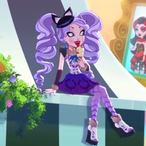 Kitty Cheshire Icon, Kitty Cheshire, Cerise Hood, High Characters, Monster High Art, Apple White, Fairy Tale Characters, Fav Characters, Cheshire Cat