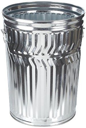 Witt Industries WCD24C Galvanized Steel 24-Gallon Light Duty Trash Can, Round, 19-1/2" Diameter x 23-1/2" Height Garbage Can Storage, Garbage Waste, Garbage Storage, Garbage Containers, Trash Containers, Recycling Containers, Steel Lighting, Kitchen Trash Cans, Kitchen Waste